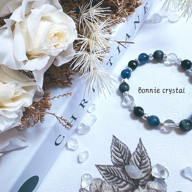 ✨✨ 夜空寶藏設計手鍊✨✨魔鬼海藍寶貔貅、金運石、魔鬼海藍寶、鷹眼石、白水晶-細節圖5