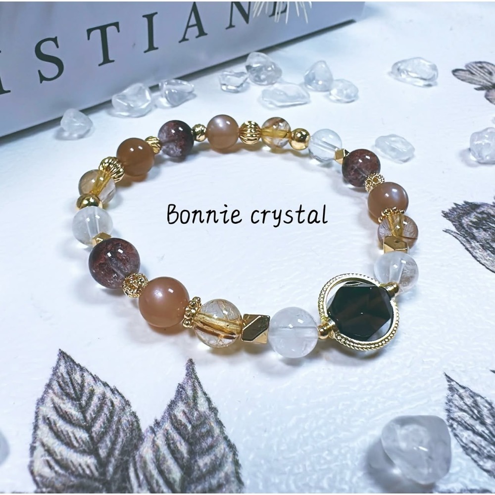 ✨✨ 焦糖奶茶設計手鍊✨✨茶晶、奶茶月光、紅幽靈、金髮晶、白幽靈-細節圖3