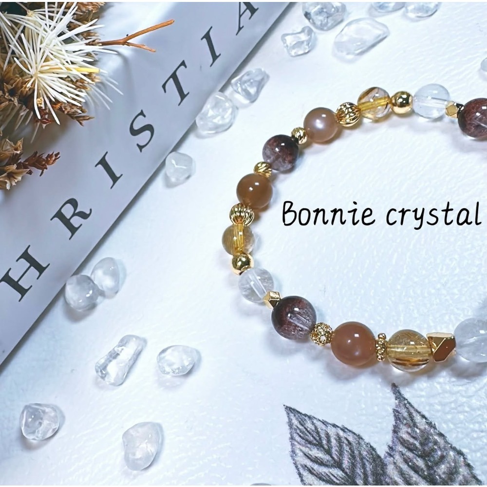✨✨ 焦糖奶茶設計手鍊✨✨茶晶、奶茶月光、紅幽靈、金髮晶、白幽靈-細節圖5