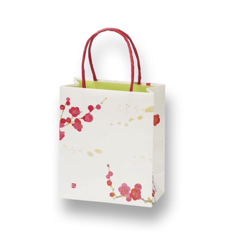 小倉山莊京都百年仙貝老店 冬季梅花限定綜合小仙貝鐵盒裝~附小倉冬梅專屬紙提袋~-細節圖5