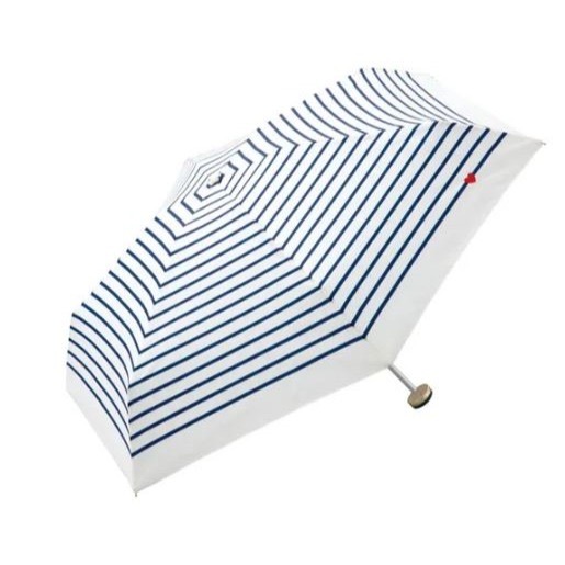 【一草一木】Wpc.日本高品質抗UV雨傘&陽傘~刺繡愛心藍色橫條紋款~保證正品~-細節圖8