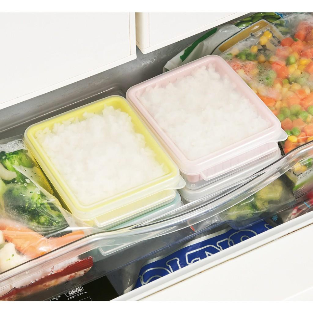 一草一木商行~日本進口冷凍保鮮盒.可直接維波加熱~超方便~一組同色兩個~隨機出貨-細節圖2