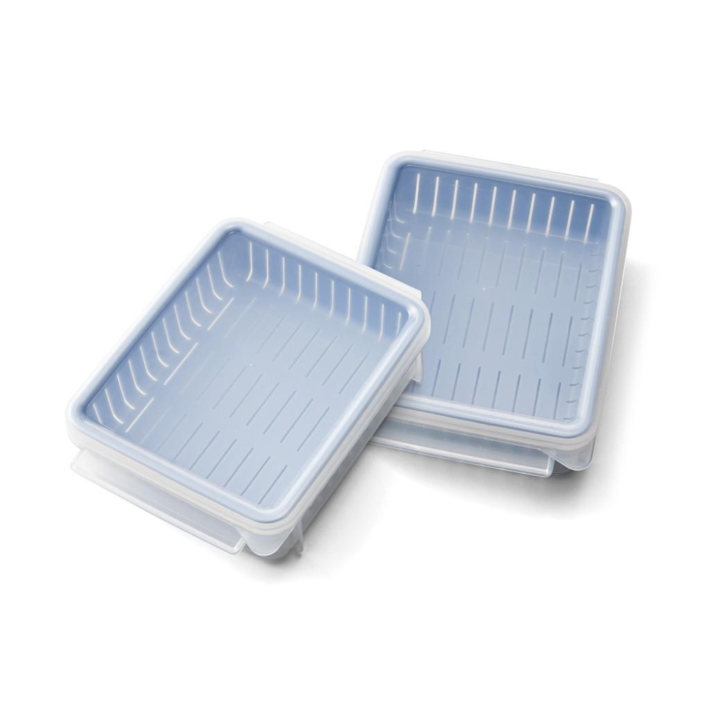 一草一木商行~日本進口冷凍保鮮盒.可直接維波加熱~超方便~一組同色兩個~隨機出貨-細節圖3