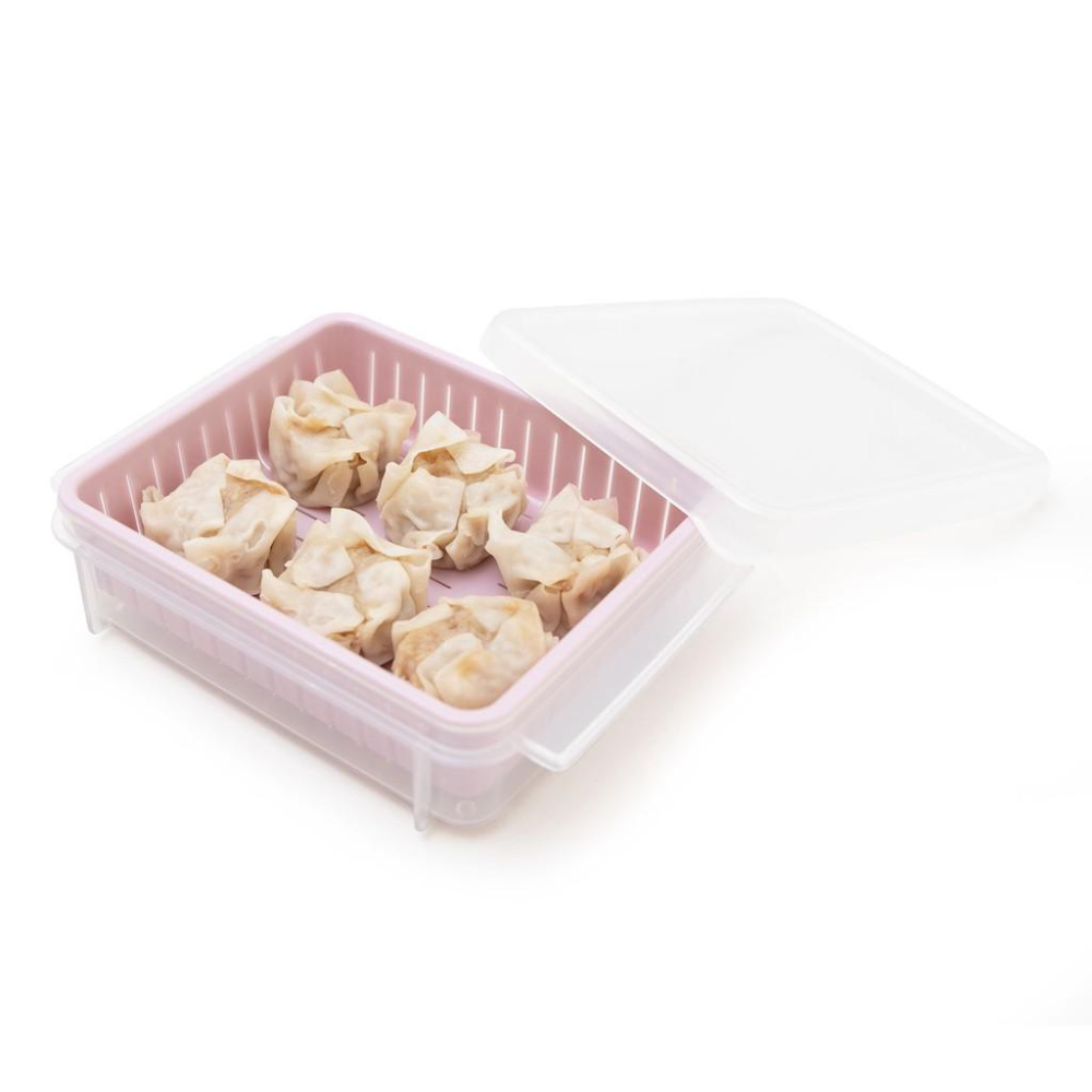 一草一木商行~日本進口冷凍保鮮盒.可直接維波加熱~超方便~一組同色兩個~隨機出貨-細節圖7