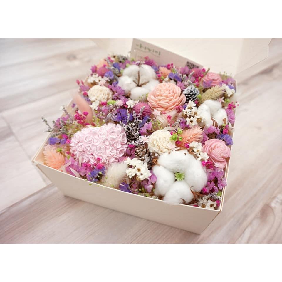 一草一木 手作皂~聖誕節擴香石太陽玫瑰乾燥花禮盒~採用日本大地農園太陽玫瑰乾燥花-細節圖2