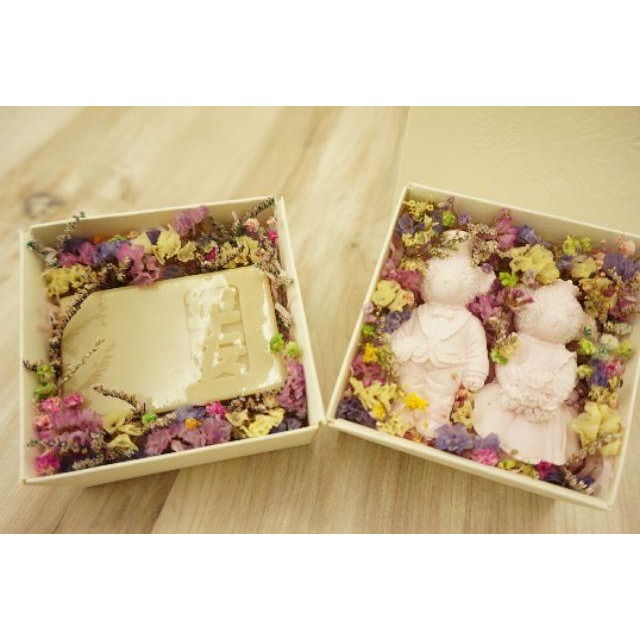 一草一木 手作皂∼初生彌月禮盒(平安淨身皂&擴香石禮盒)-細節圖4