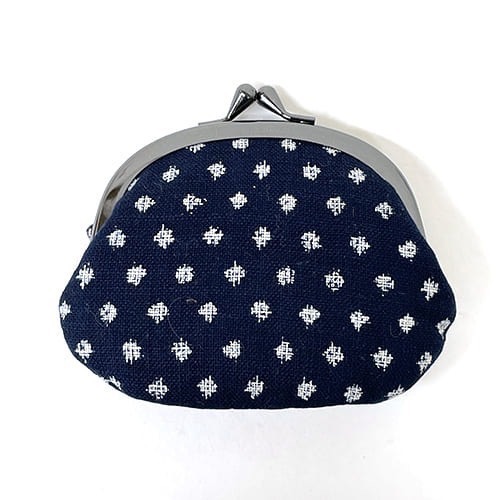 【一草一木】日本製 和風絣紋 口金包 零錢 小物 鑰匙 珠扣口金包 零錢收納 小物收納包 日本布-細節圖2