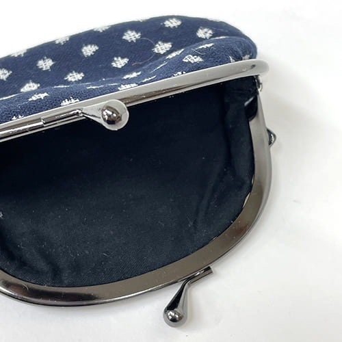 【一草一木】日本製 和風絣紋 口金包 零錢 小物 鑰匙 珠扣口金包 零錢收納 小物收納包 日本布-細節圖3