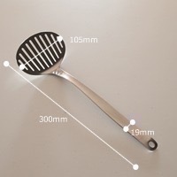 【柳宗理】 圓形 鍋鏟  日製18-8不鏽鋼 煎匙 炒菜匙 煎魚匙 蜂巢鍋/鑄鐵鍋 Sori Yanagi~L-細節圖2