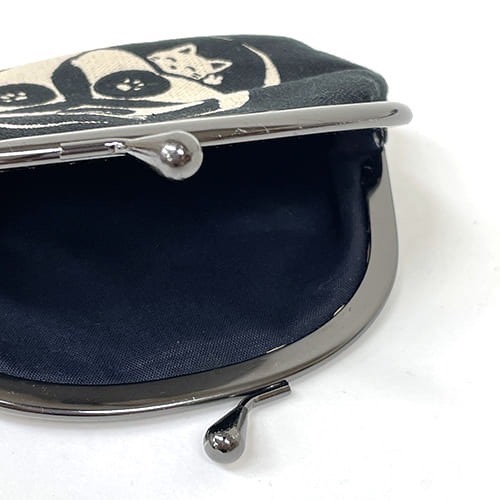 【一草一木】日本製 和風可愛貓咪 口金包 零錢 小物 鑰匙 珠扣口金包 零錢收納 錢包 小物收納包 日本布-細節圖3