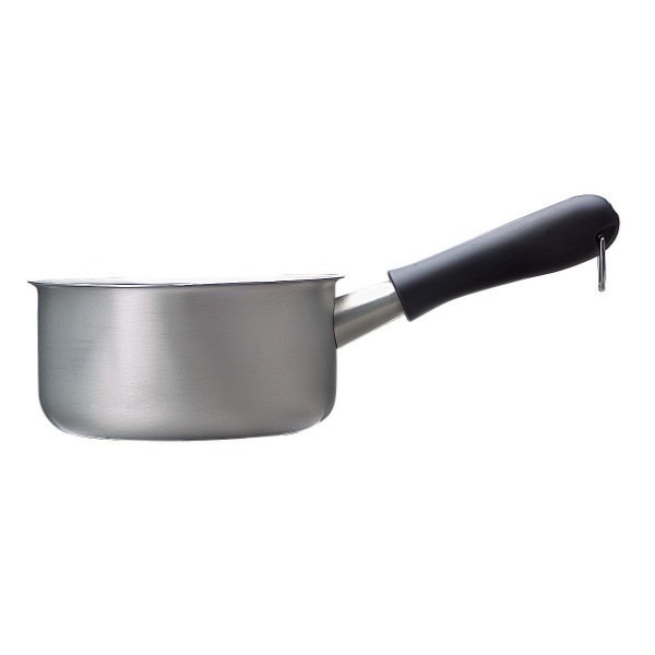 【一草一木】 柳宗理 不鏽鋼 片手鍋 單柄鍋 牛奶鍋 1.2L 18-8 霧面 日本製 瓦斯專用~無蓋-細節圖2