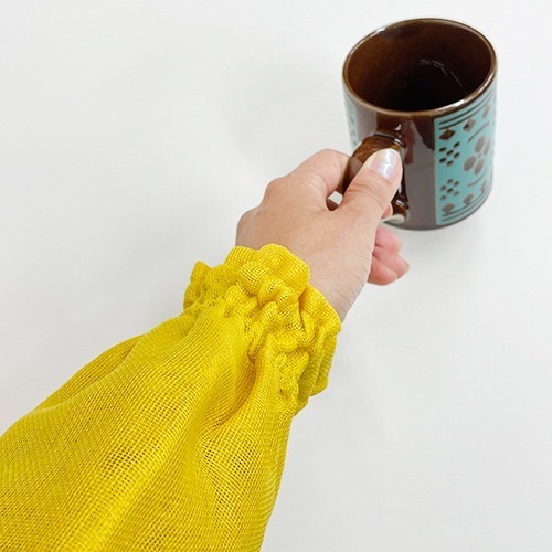 【一草一木】日本和風 廚房用袖套 料理/大掃除家事 好幫手 日本布 袖子防掉落 透氣性佳 速乾 蚊帳布-細節圖2