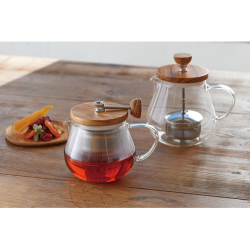 泡茶壺 濾茶壺 橄欖木 濾壓茶壺 HARIO