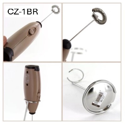 HARIO 手持電動奶泡器附支架 電動奶泡器 奶泡器 咖啡拉花 打奶泡器 奶泡機-細節圖2