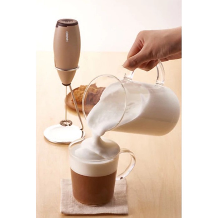 HARIO 手持電動奶泡器附支架 電動奶泡器 奶泡器 咖啡拉花 打奶泡器 奶泡機-細節圖4