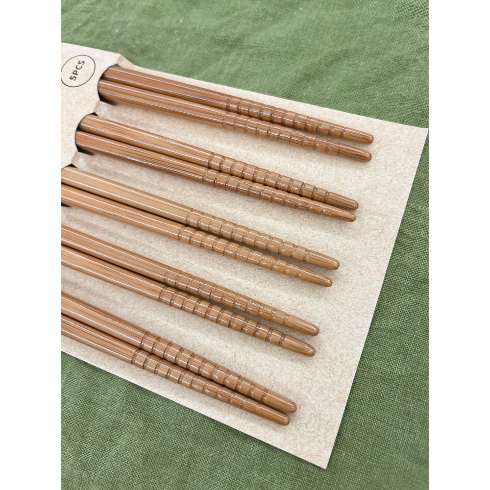 【一草一木】日本製 ISHIDA 日本筷子 天然竹 家用筷子 天然竹筷 日本傳統技術 浴衣花紋系列竹筷 5入一組 Ag+-細節圖2
