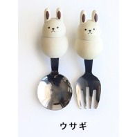 【一草一木】日本製Grapport Plumpy kid 兒童 動物造型 木柄 餐具 叉子 湯匙 全新品 共四款-細節圖8