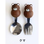 【一草一木】日本製Grapport Plumpy kid 兒童 動物造型 木柄 餐具 叉子 湯匙 全新品 共四款-細節圖11