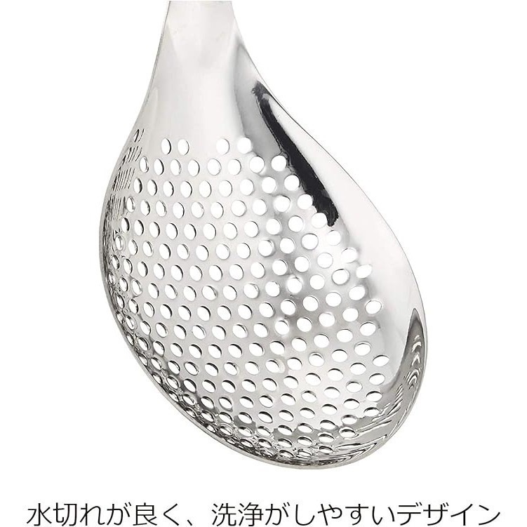 【一草一木】 NONOJI 湯勺 漏勺 孔洞濾網不銹鋼湯勺 火鍋 不銹鋼湯匙 過濾 兩種尺寸 LTM−H01 /H02-細節圖8