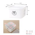 【一草一木】日本高品質PFF NECO貓咪 保鮮盒 收納盒 密封盒 便當盒 可冷凍/冷藏/微波/洗碗機清潔 可堆疊省空間-規格圖9