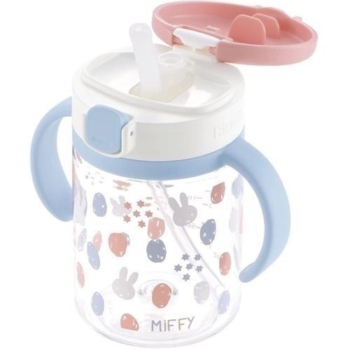 【一草一木】Richell 利其爾Miffy米飛兔 隨身吸管水杯(200ml/320ml) 吸管水杯 學習杯 煮沸消毒-規格圖5