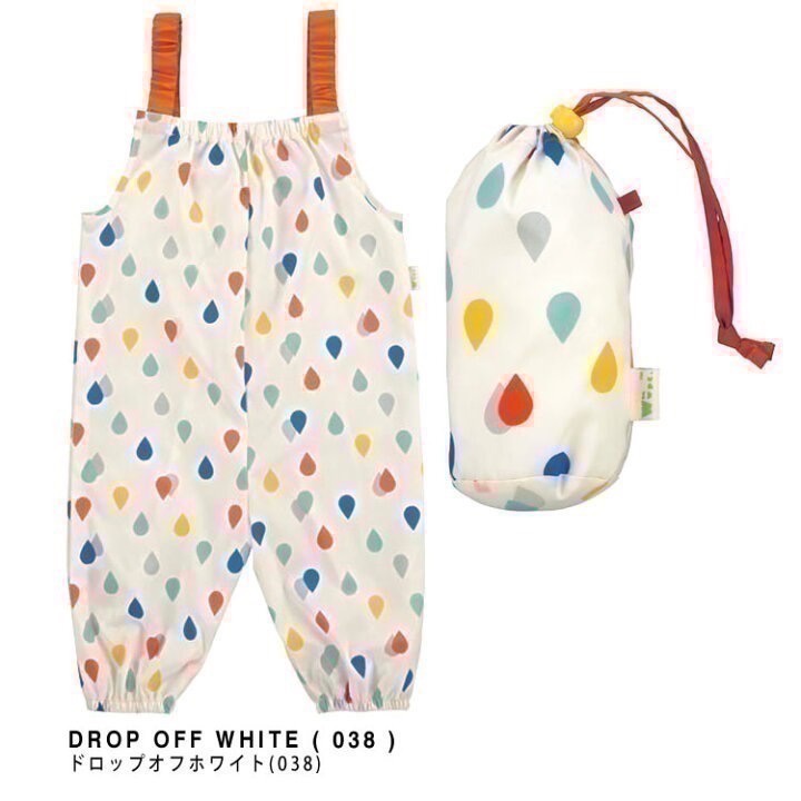 【一草一木】日本 WPC 兒童戲水玩沙防水防紫外線吊帶褲畫畫衣 戲水 可調節 防水 吊帶褲 玩水褲 沙灘褲 遊戲服-規格圖5