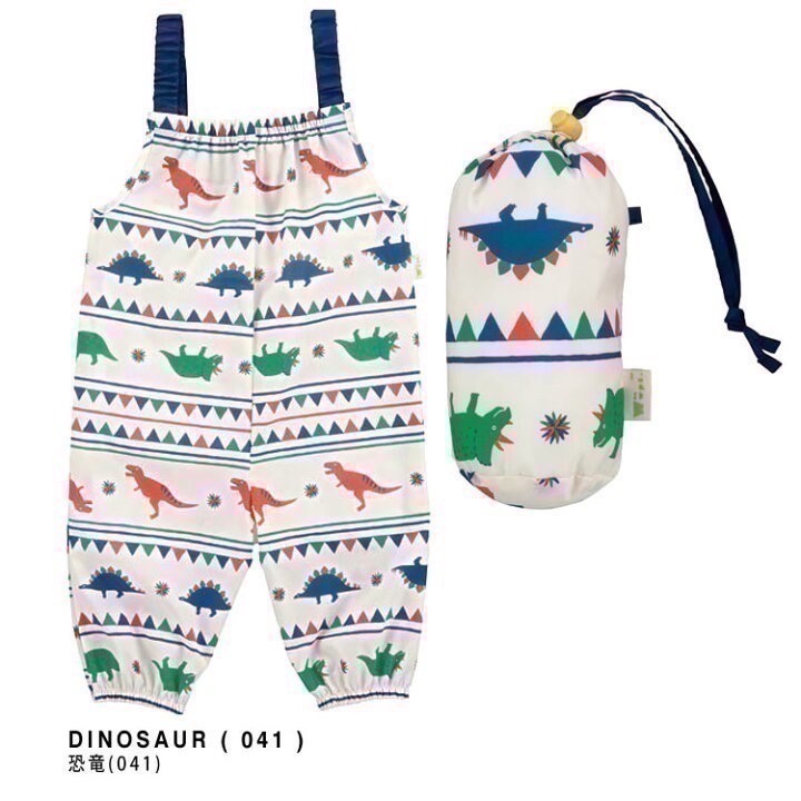 【一草一木】日本 WPC 兒童戲水玩沙防水防紫外線吊帶褲畫畫衣 戲水 可調節 防水 吊帶褲 玩水褲 沙灘褲 遊戲服-規格圖5