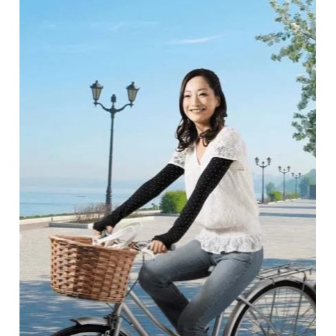【 一草一木 】日本 UV CUT COOL 涼感防曬袖套 抗UV99% UPF50+ 涼感 郊遊開車騎車必備 黑/深藍-細節圖5