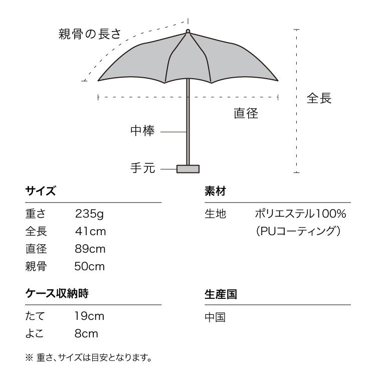 【Wpc.】日本 高品質 晴雨兩用傘 雨傘 迷你5折設計 傘內黑膠 100%遮光抗UV 好收納 可愛愛心 三色可選 折傘-細節圖6