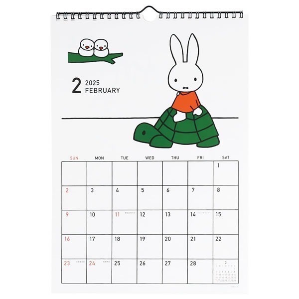 【Miffy】米飛 米菲 2025 B4 掛曆 月曆 日曆 筆記 辦公用品 學校 行事曆 年曆 超可愛 現貨在台中-細節圖3