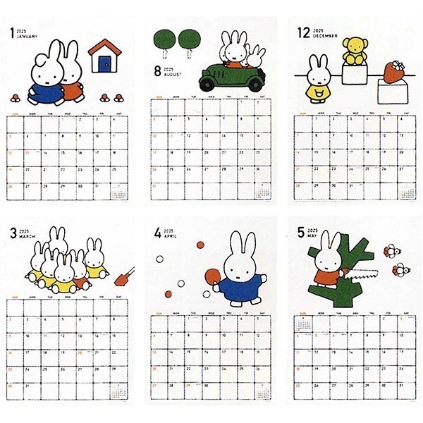 【Miffy】米飛 米菲 2025 B4 掛曆 月曆 日曆 筆記 辦公用品 學校 行事曆 年曆 超可愛 現貨在台中-細節圖5