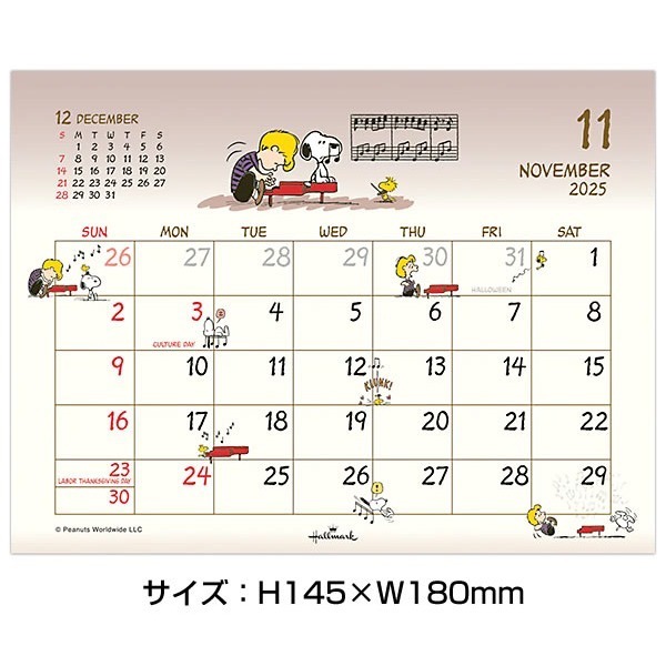 【史奴比】snoopy 日本正版 桌曆 2025 辦公室 行事曆 月曆 三角桌曆 年曆-細節圖3