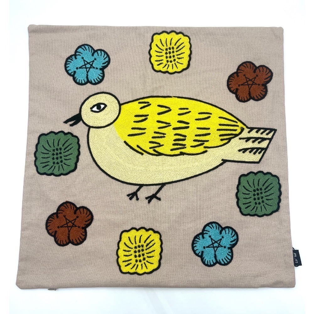 【松尾美雪】日本～松尾ミユキ / 松尾美雪 繪本 刺繡抱枕套  枕套 45×45 多款可選 森林 貓咪 小鳥 禮物-規格圖9