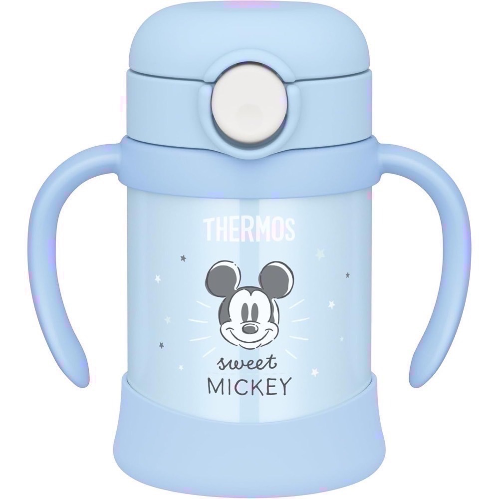 【膳魔師】預購! miffy 米奇 米妮 保冷杯 魔法瓶 250ml 吸管式保冷杯 方便攜帶 學習杯 雙手可握拿-細節圖3