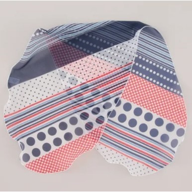 【一草一木】領巾 義大利製 細緻柔軟 圍巾 方巾 脖圍 輕薄透光 簡約時尚 可自行造型 包包造型 四季皆適用~紅色圈圈-細節圖2