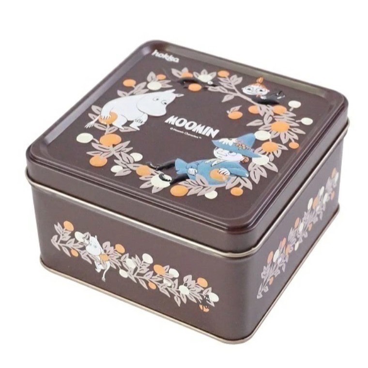 【Hokka】 北陸製菓 嚕嚕米 姆明 立體鐵盒餅乾 健康餅乾 適合長輩 小朋友 下午茶 送禮 禮盒 百年老店~ 紅盒-規格圖4