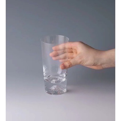 【一草一木】日本製 富士山杯(大啤酒杯)  江戶硝子 田島硝子 附原廠木盒裝 富士山 水杯 啤酒杯 果汁杯 送禮 喬遷-細節圖3