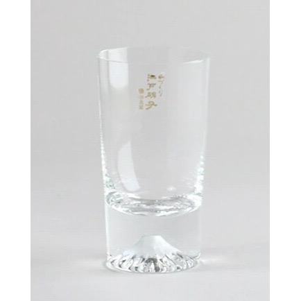 【一草一木】日本製 迷富士山杯(日本酒杯)  江戶硝子 田島硝子 附原廠木盒裝 富士山 水杯 日本酒 果汁杯 送禮-細節圖3