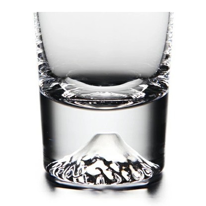 【一草一木】日本製 迷富士山杯(日本酒杯)  江戶硝子 田島硝子 附原廠木盒裝 富士山 水杯 日本酒 果汁杯 送禮-細節圖6