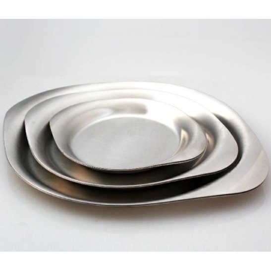 【柳宗理】  不鏽鋼 盤子 圓淺盤(大/中/小) 露營 野炊 烤肉 戶外 備料盤 18/25/32cm-細節圖2