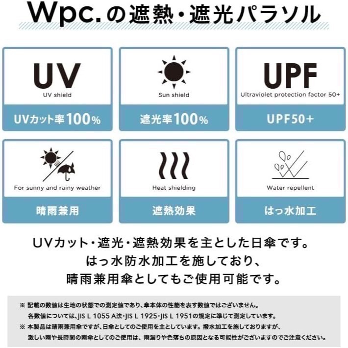 【Wpc.】日本輕量雨傘220g 100%抗UV 晴雨兩用傘 折傘 黑膠 傘袋 質感超棒 日本狂銷48000支以上 多色-細節圖7