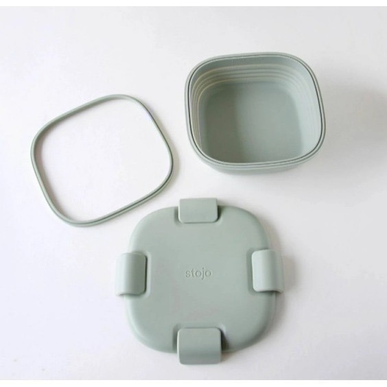 【一草一木】stojo 700ml 24oz 環保 便當盒 折疊 盒 折疊碗 午餐盒 可冷凍 冷藏 微波 洗碗機清潔-細節圖2