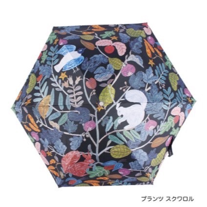 【一草一木】松尾ミユキ/松尾美雪 雨傘 輕量150g 抗UV99.9 折傘 晴雨兩用傘 黑膠 日本插畫家-細節圖6