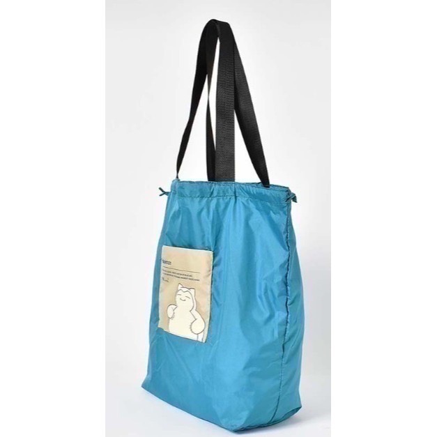 【Wpc.】日本 寶可夢聯名 大容量防潑水 環保袋 可綁 可肩背 可提 皮卡丘 胖丁 百變怪 卡比獸-細節圖2