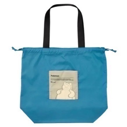 【Wpc.】日本 寶可夢聯名 大容量防潑水 環保袋 可綁 可肩背 可提 皮卡丘 胖丁 百變怪 卡比獸-規格圖9