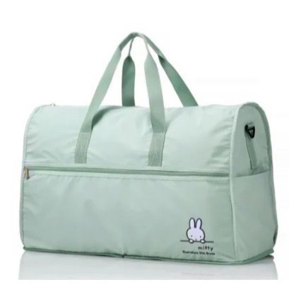 【一草一木】miffy米菲兔與HAPITAS 聯名 折疊式旅行袋 38L 方便收納 登機箱 波士頓包 出國必備 多色可選-細節圖9