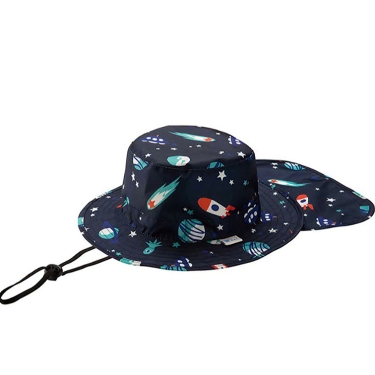 【一草一木】WPC 輕量幼兒/兒童抗UV防曬遮陽帽 防潑水遮陽帽 遮脖防曬帽 幼兒遮陽帽 兒童漁夫帽-規格圖5