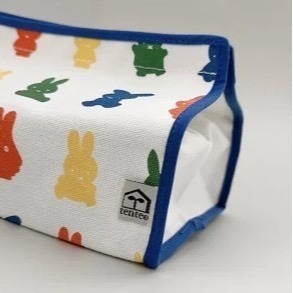 【一草一木】miffy 米飛 米菲 70周年紀念款面紙套 面紙盒布質 桌上擺飾 面紙盒 洋裝款 面紙收納-細節圖5