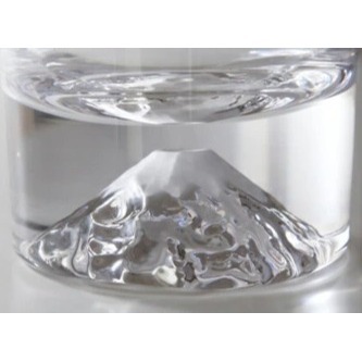 【一草一木】日本製 富士山杯(櫻花限定款 大啤酒杯)  江戶硝子 田島硝子 附原廠木盒裝 富士山 水杯 啤酒杯 果汁杯-細節圖6