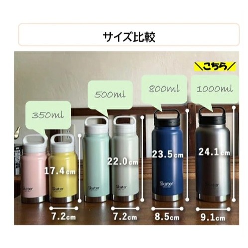 【一草一木】Skater 不鏽鋼 提把水壺 保冷保溫 寬口徑 手提水壺 環保杯 黑色 水壺-細節圖7